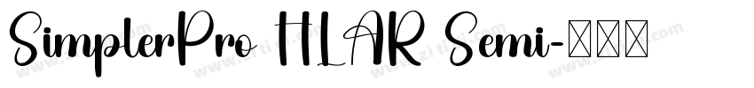 SimplerPro HLAR Semi字体转换